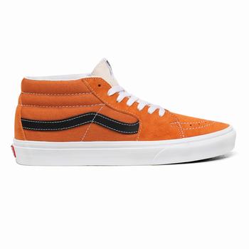 Férfi Vans Retro Sport Sk8-Mid Magasszárú Cipő VA9831524 Sárgabarack/Fehér